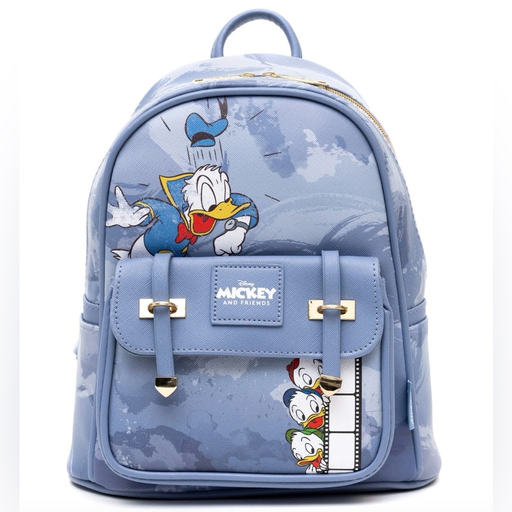 Wondapop Disney Donald Duck 11" Vegan Leather Mini Backpack